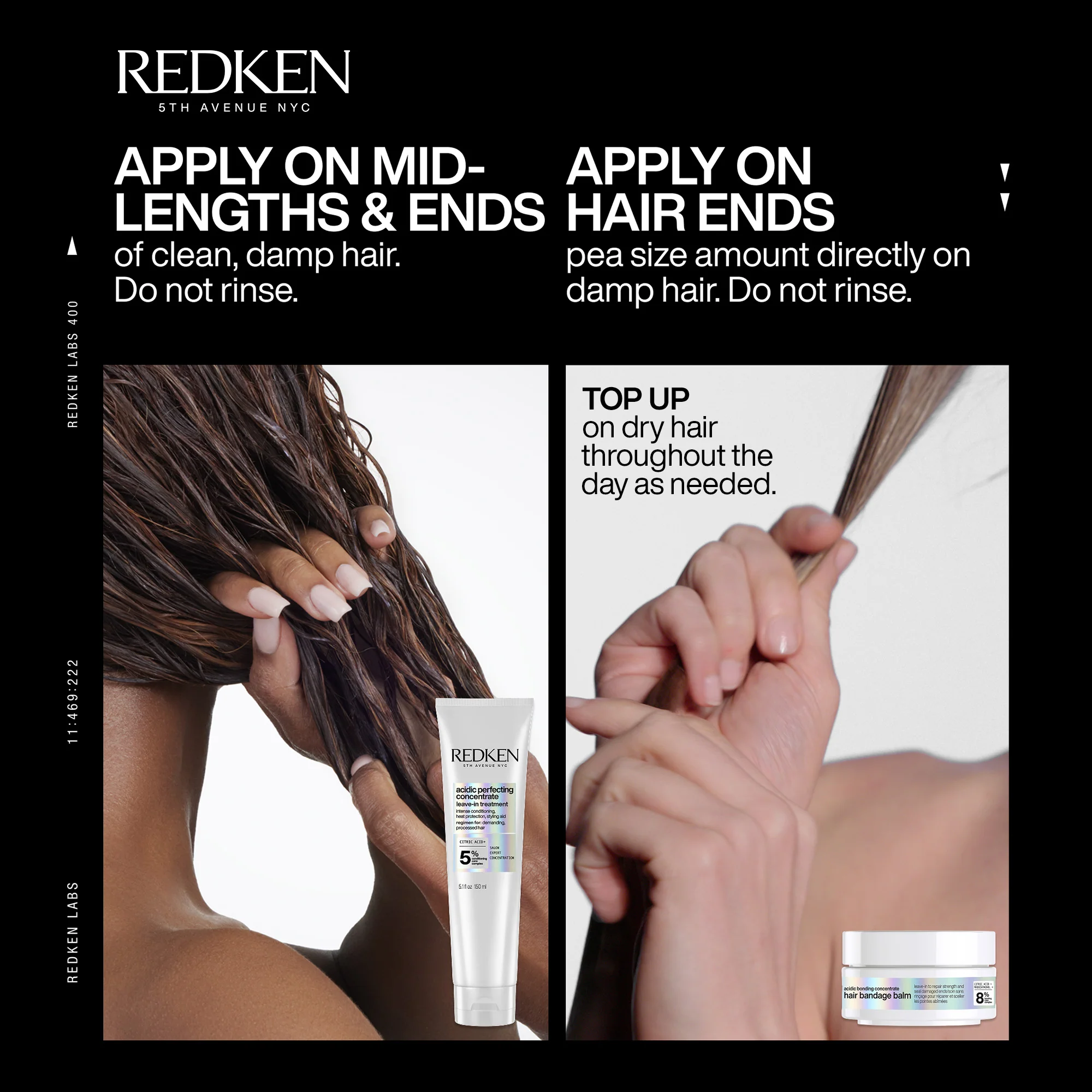 Redken Acidic Bonding Concentrate Leave-In Treatment 150ml & Hair Bandage Balm 75ml Twin - Image 5