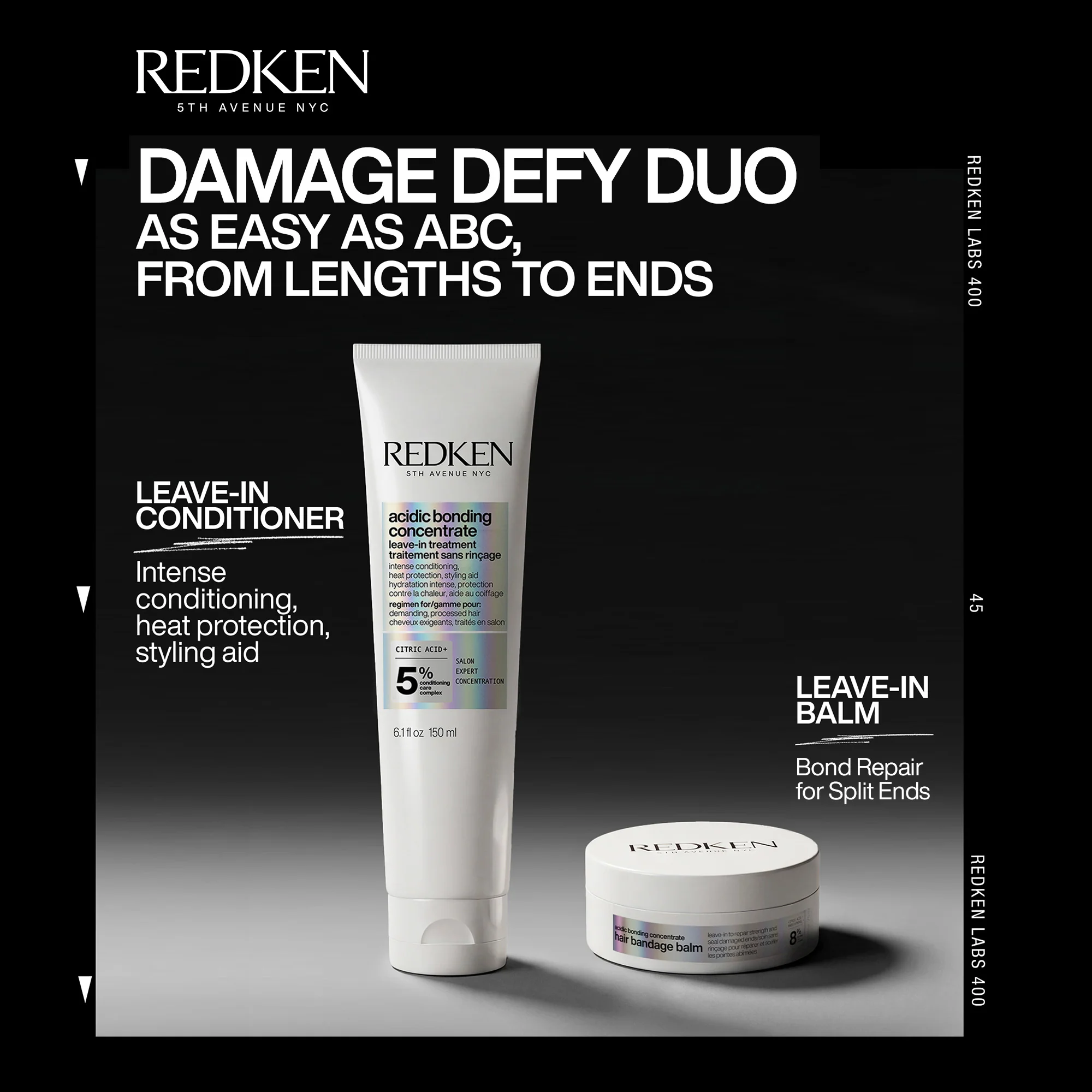 Redken Acidic Bonding Concentrate Leave-In Treatment 150ml & Hair Bandage Balm 75ml Twin - Image 6