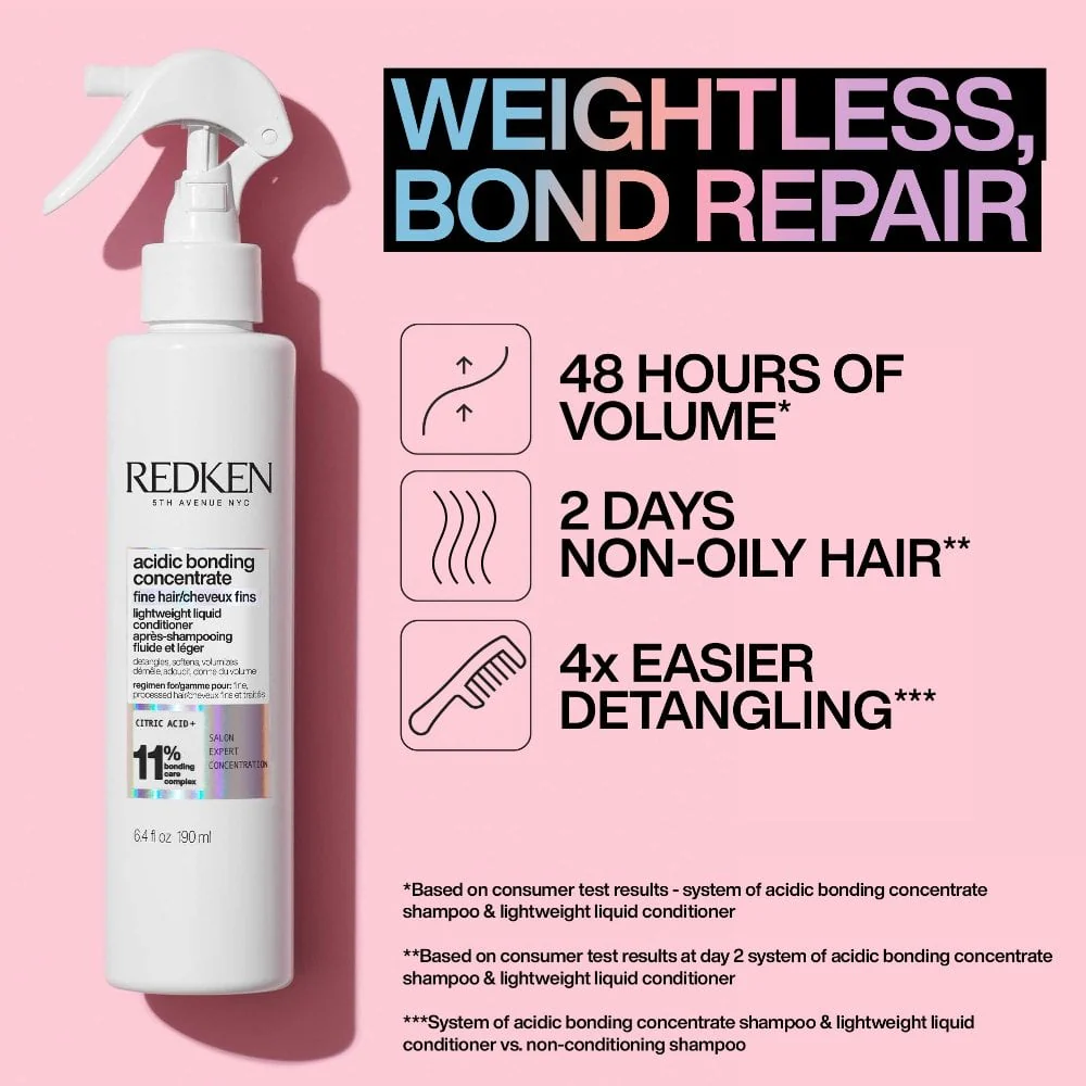 Redken Acidic Bonding Concentrate Lightweight Liquid Conditioner 190ml - Image 2