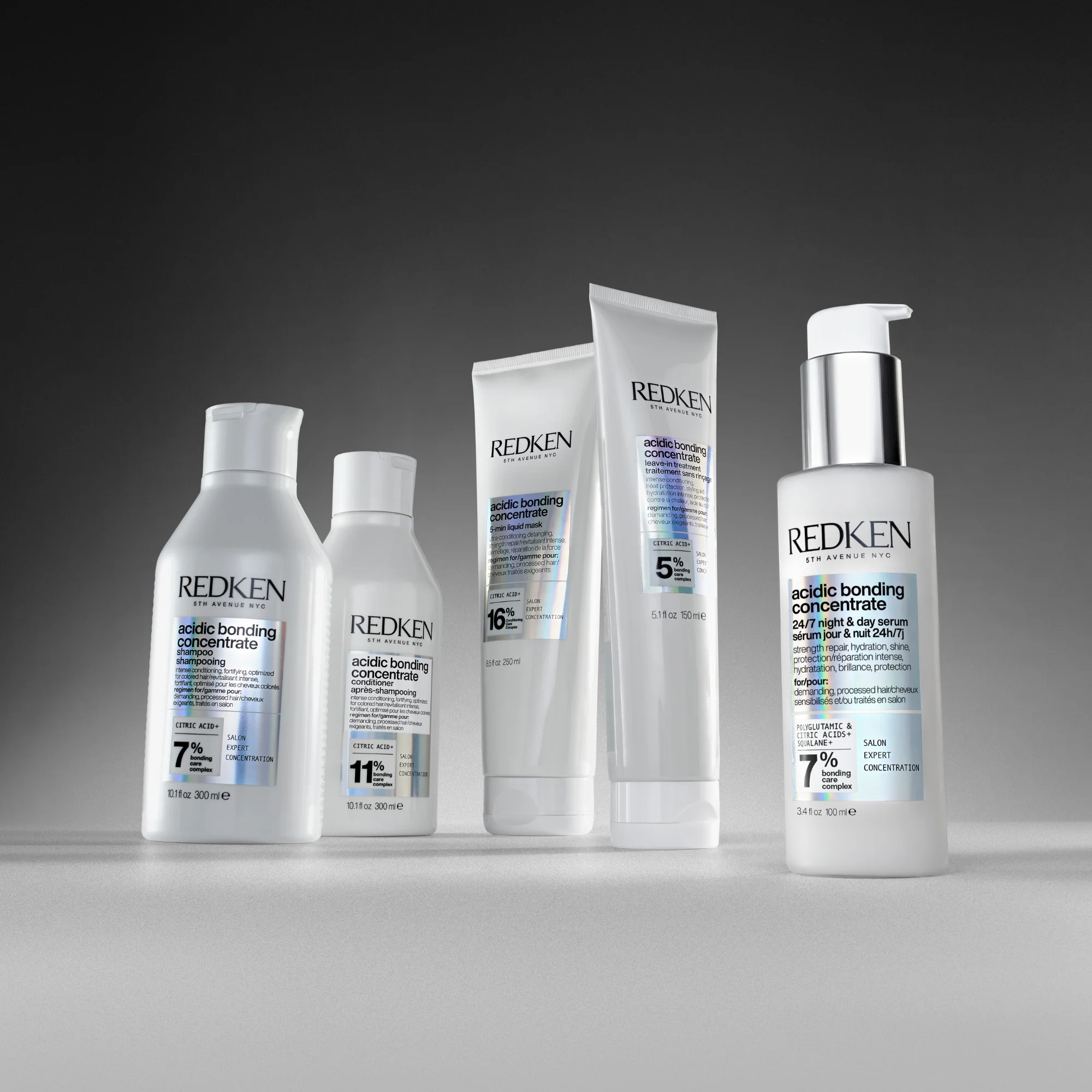 Redken Acidic Bonding Concentrate Shampoo 300ml, Conditioner 300ml & Treatment 150ml Trio - Image 13