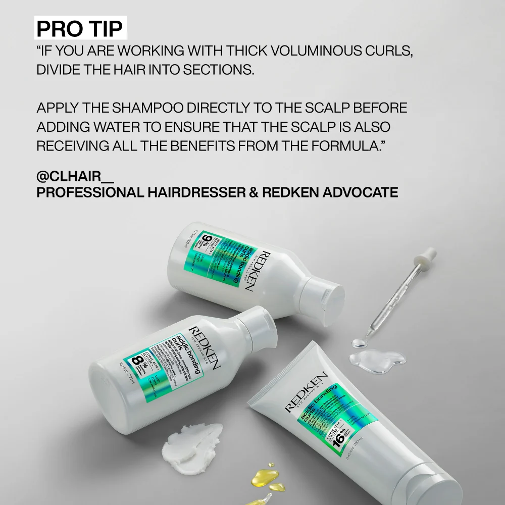 Redken Acidic Bonding Curls Silicone-Free Shampoo 300ml, Conditioner 300ml & Leave-In Treatment 250ml Trio - Image 15