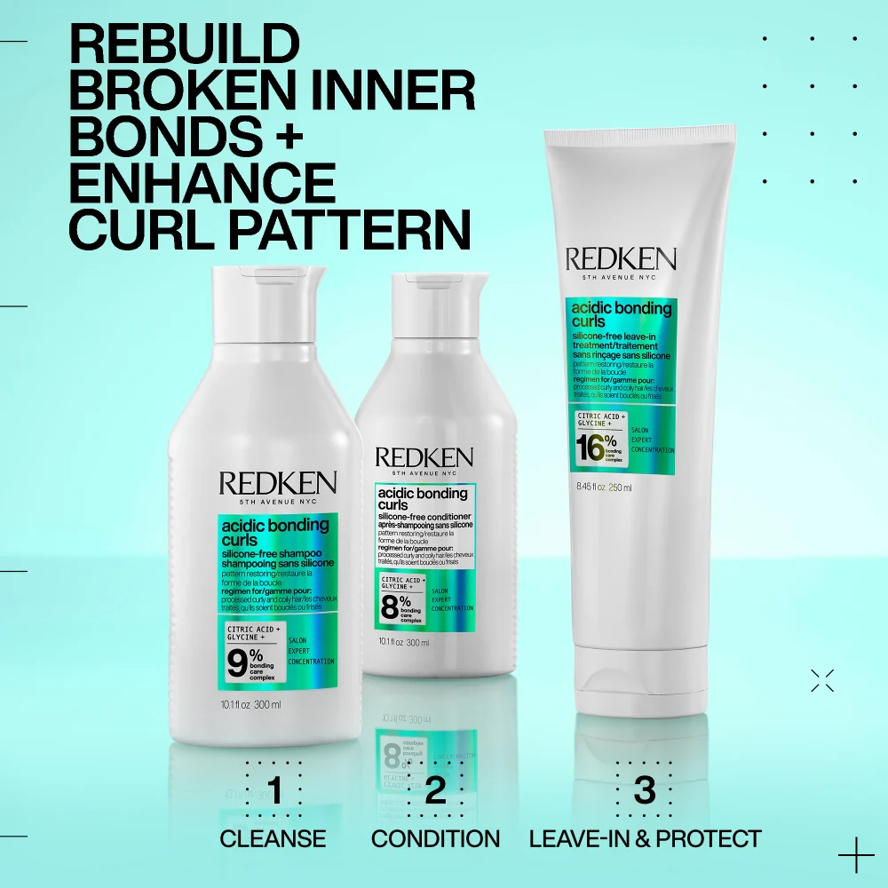 Redken Acidic Bonding Curls Silicone-Free Shampoo & Conditioner Twin 2 x 300ml - Image 9