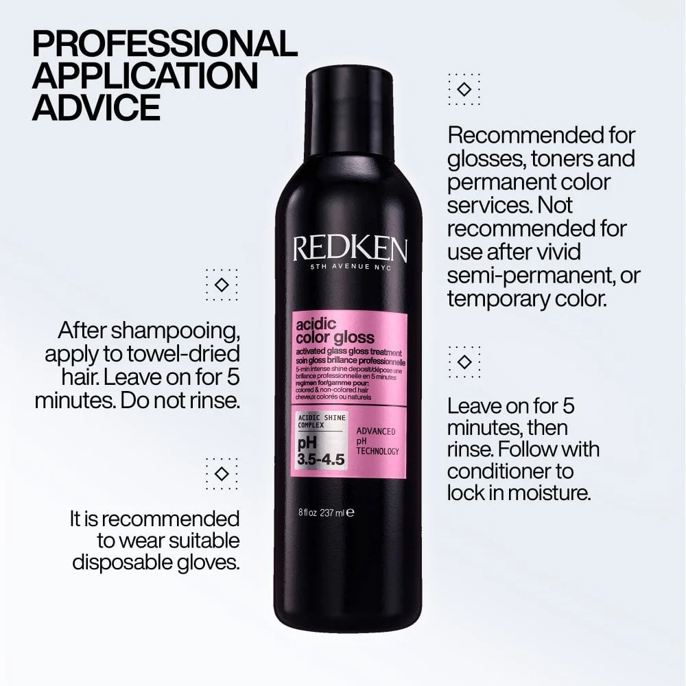 Redken Acidic Colour Activated Glass Gloss Treatment 237ml - Image 6