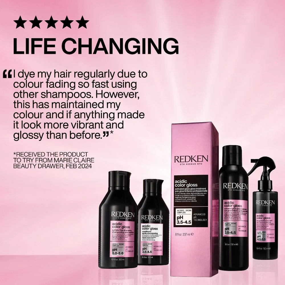 Redken Acidic Colour Gloss Gentle Cleansing Sulphate-Free Shampoo 500ml - Image 10
