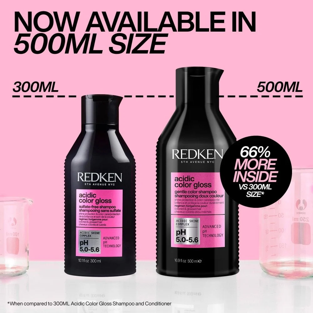 Redken Acidic Colour Gloss Gentle Cleansing Sulphate-Free Shampoo 500ml - Image 2