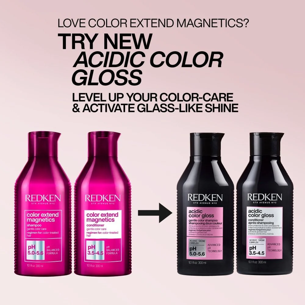 Redken Acidic Colour Gloss Shampoo 300ml & Colour Protection Conditioner 300ml Twin - Image 4