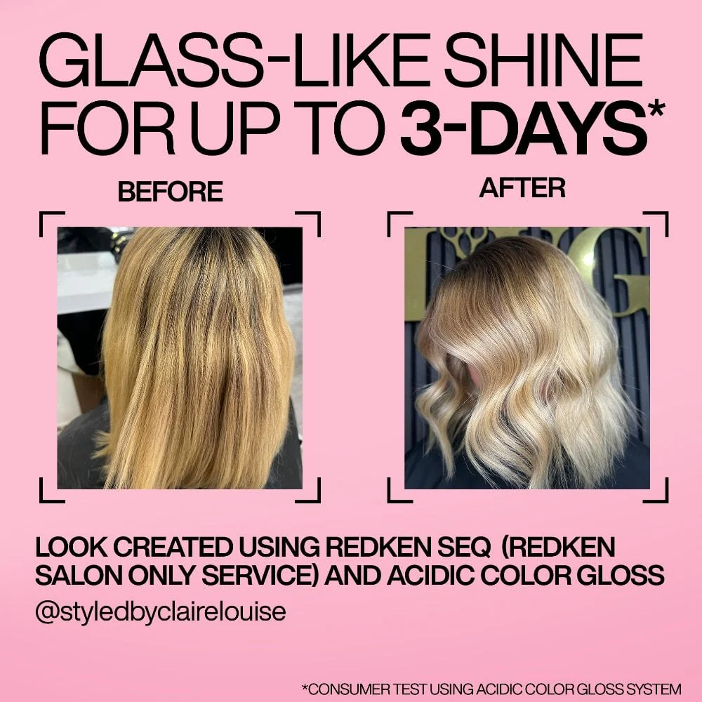 Redken Acidic Colour Gloss Shampoo 300ml, Gloss Treatment 237ml & Conditioner 300ml Trio - Image 10