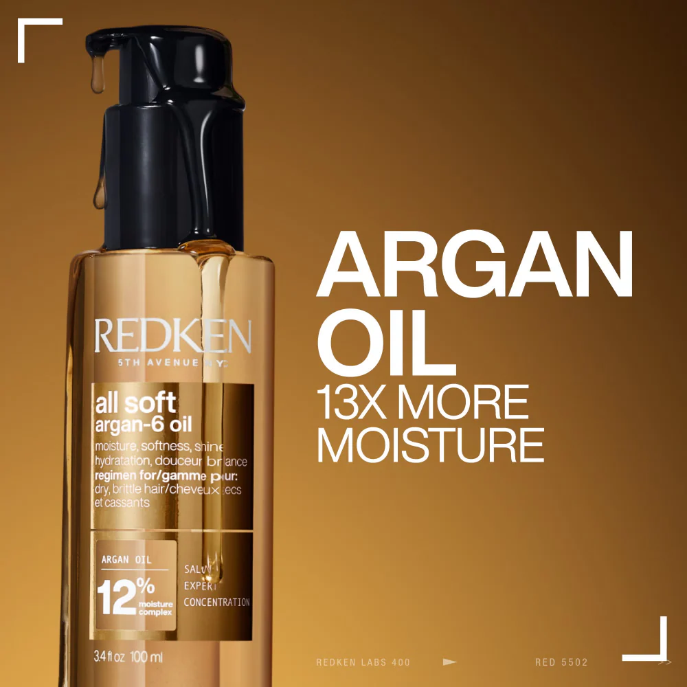 Redken All Soft Argan-6 Hair Oil 100ml - Image 5