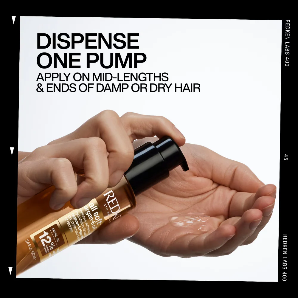 Redken All Soft Argan-6 Hair Oil 100ml - Image 6