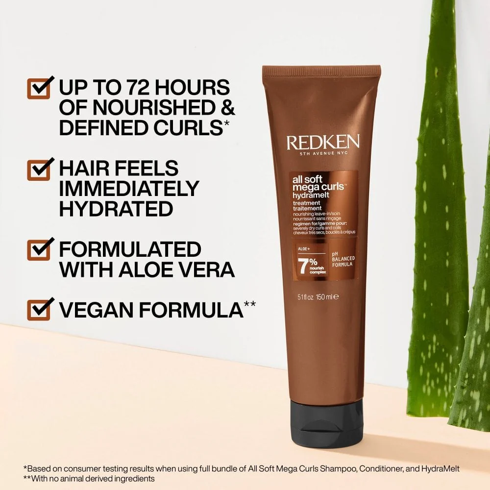 Redken All Soft Mega Curls HydraMelt Hydrating Leave-In Treatment 150ml - Image 2