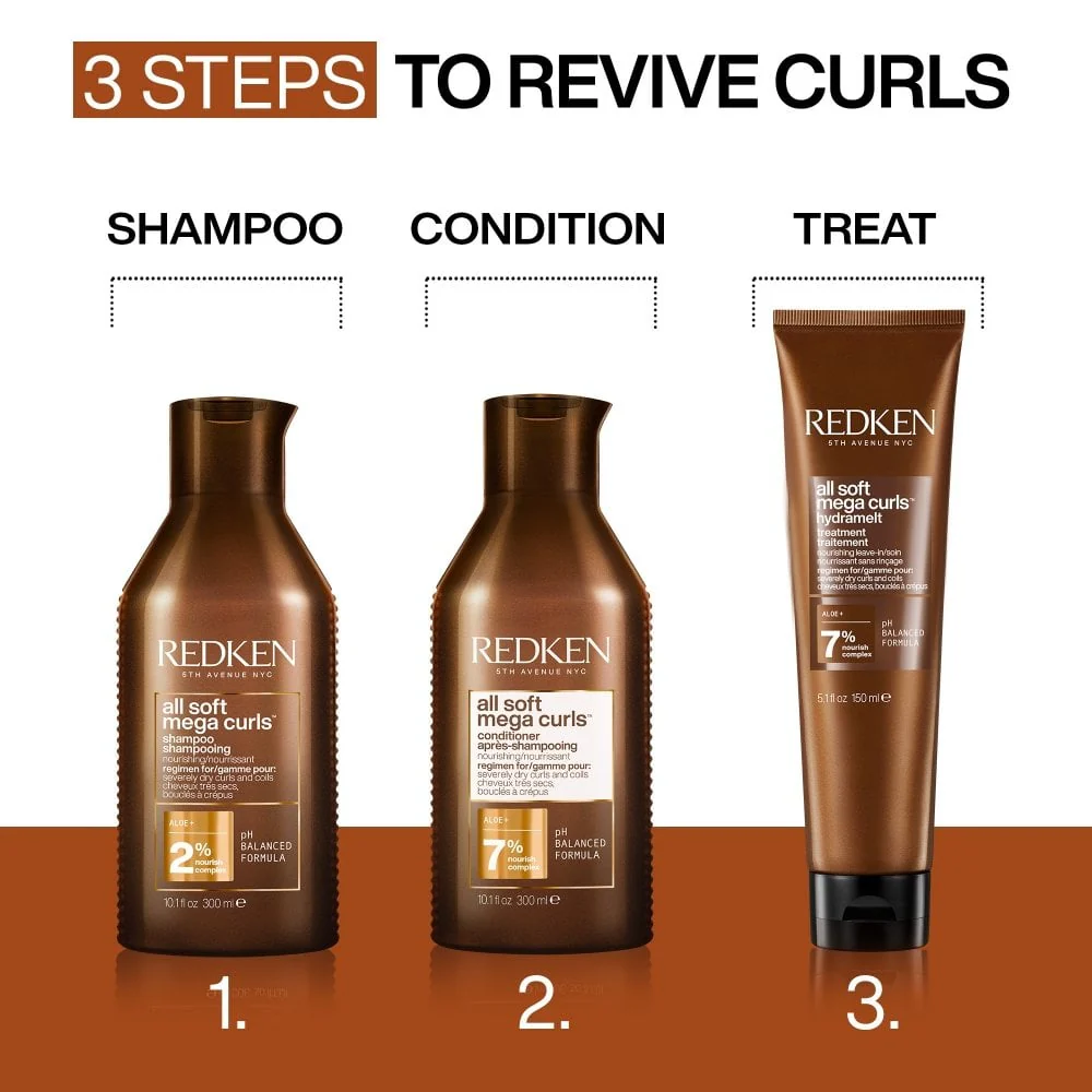 Redken All Soft Mega Curls HydraMelt Hydrating Leave-In Treatment 150ml - Image 9