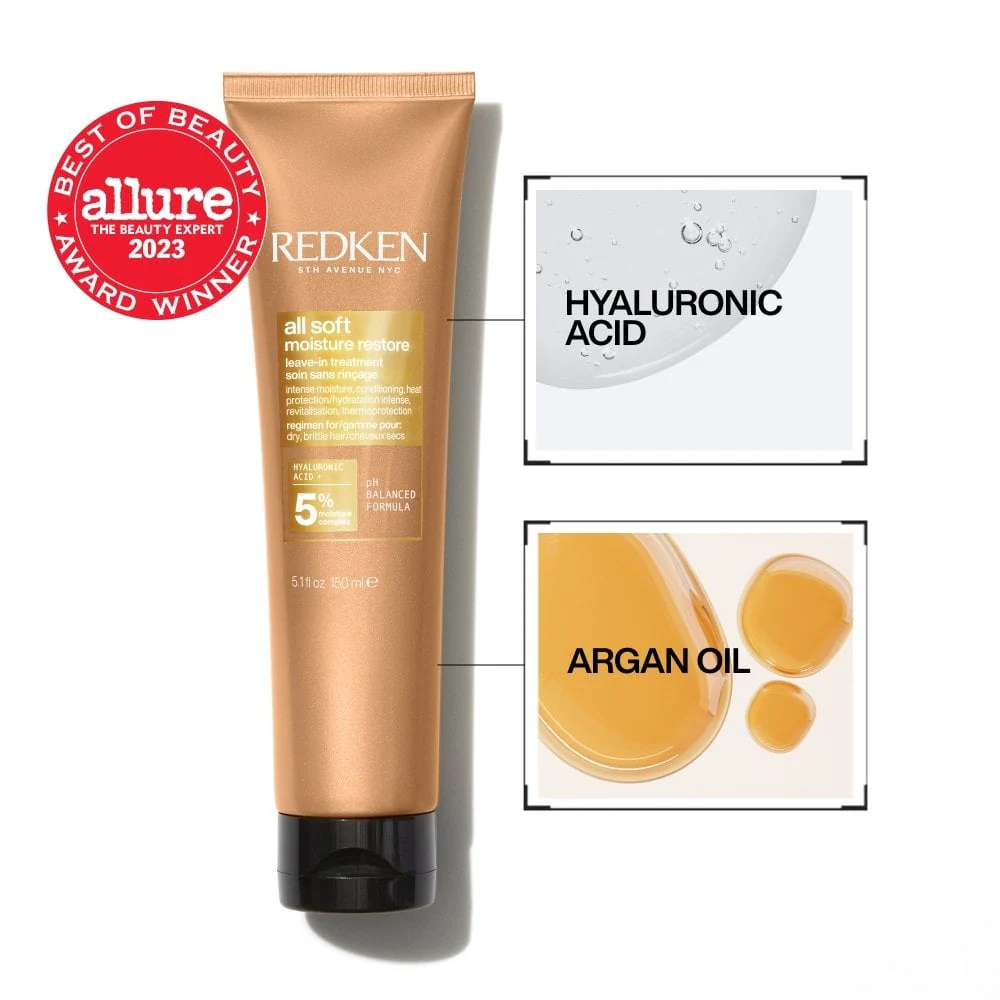 Redken All Soft Moisture Restore Leave-In Treatment 150ml - Image 2