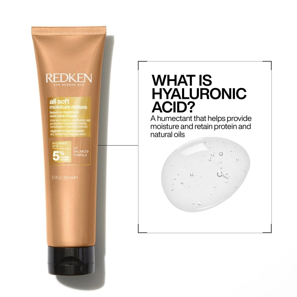 Redken All Soft Moisture Restore Leave-In Treatment 150ml - Image 4