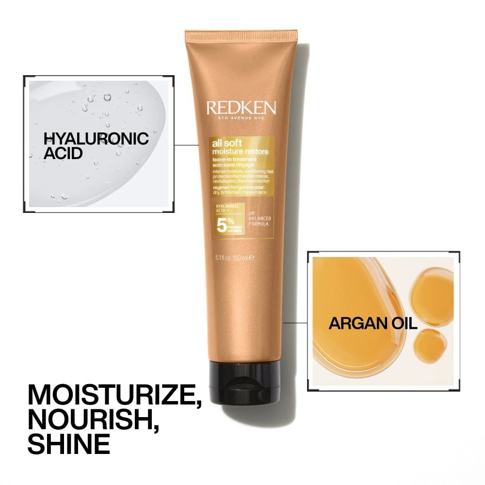 Redken All Soft Moisture Restore Leave-In Treatment 150ml - Image 9