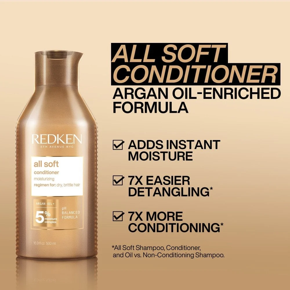 Redken All Soft Moisturising Conditioner 300ml - Image 2
