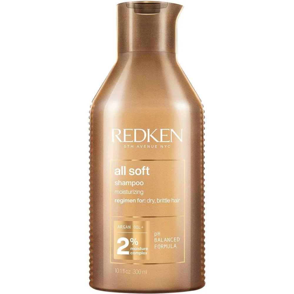 Redken All Soft Moisturising Shampoo 300ml, Conditioner 300ml & Argan-6 Hair Oil 100ml Bundle - Image 2