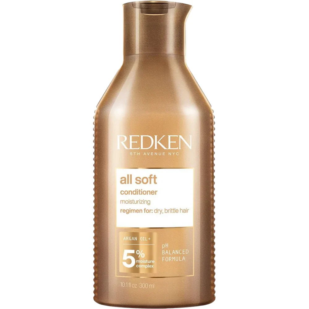 Redken All Soft Moisturising Shampoo 300ml, Conditioner 300ml & Argan-6 Hair Oil 100ml Bundle - Image 3