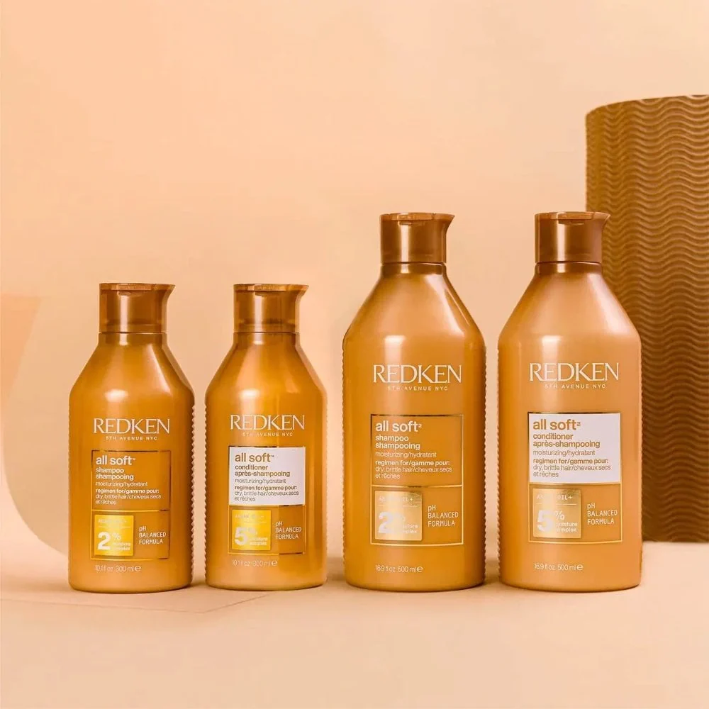 Redken All Soft Moisturising Shampoo & Conditioner Twin 2 x 500ml - Image 4
