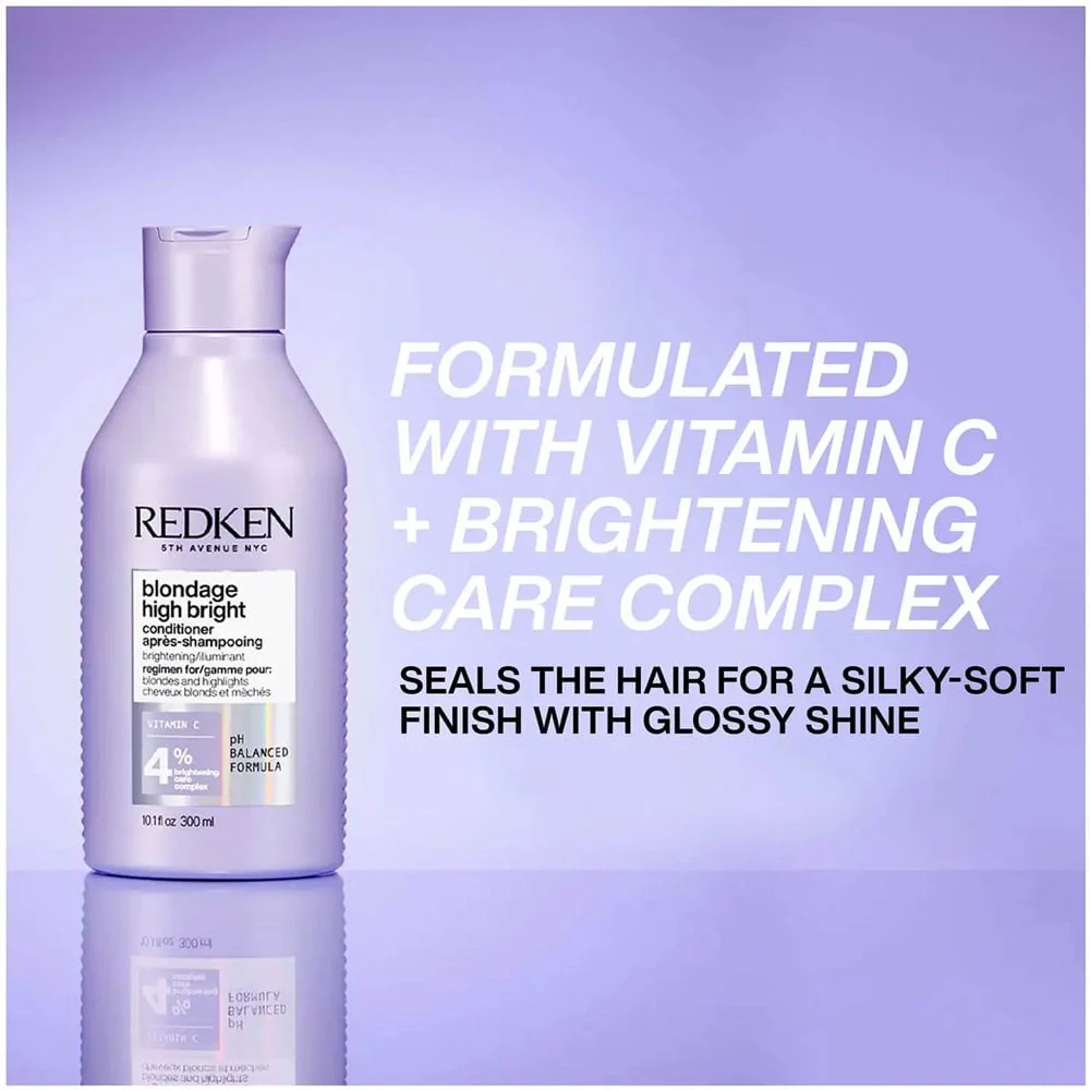 Redken Blondage High Bright Shampoo & Conditioner Twin 2 x 300ml - Image 2