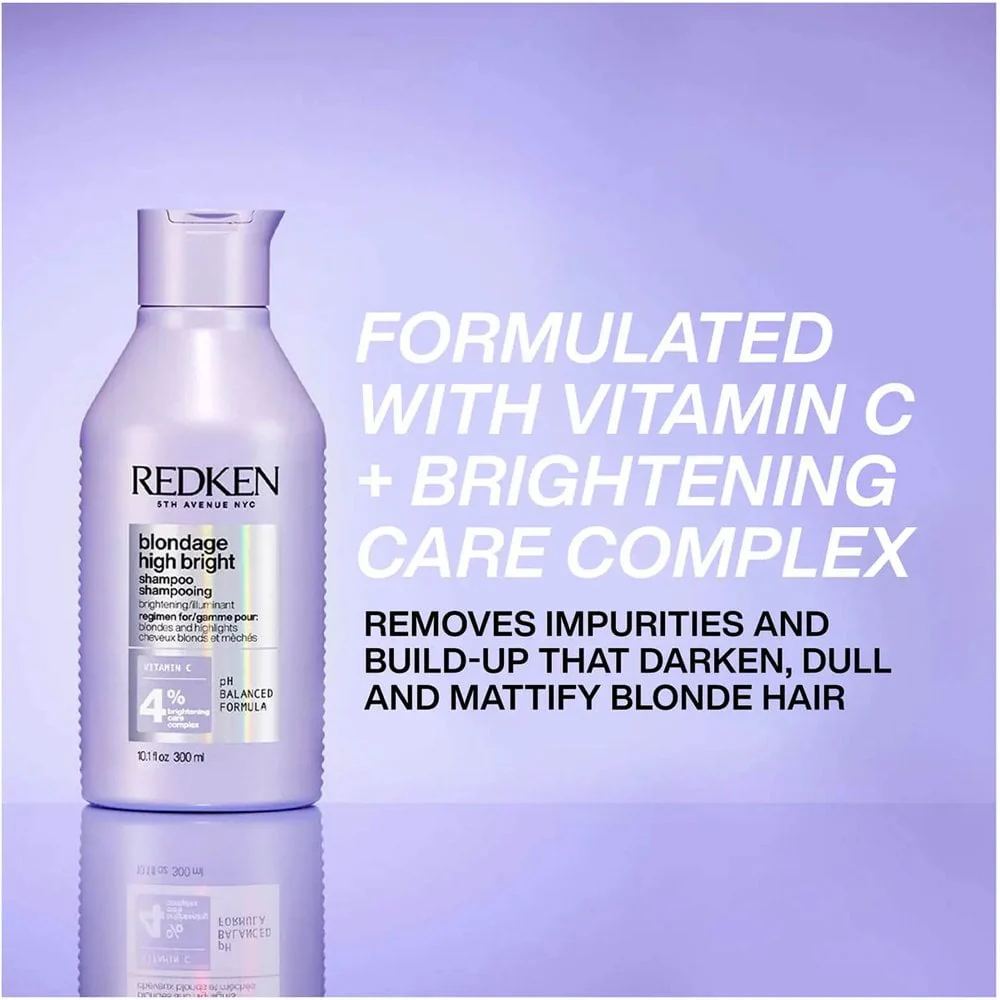 Redken Blondage High Bright Shampoo & Conditioner Twin 2 x 300ml - Image 3