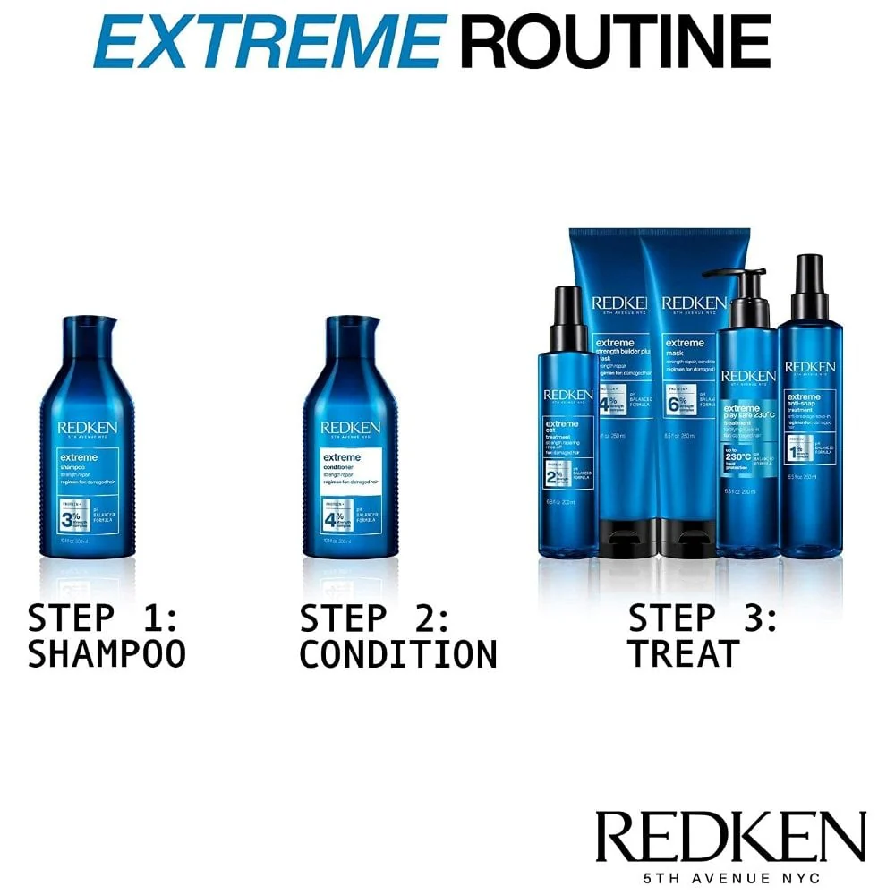 Redken Extreme CAT Anti-Damage Protein Reconstructing Rinse Out Treatment 250ml - Image 7