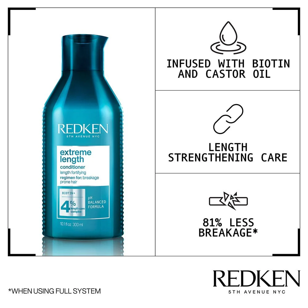 Redken Extreme Length Fortifying Conditioner 300ml - Image 3