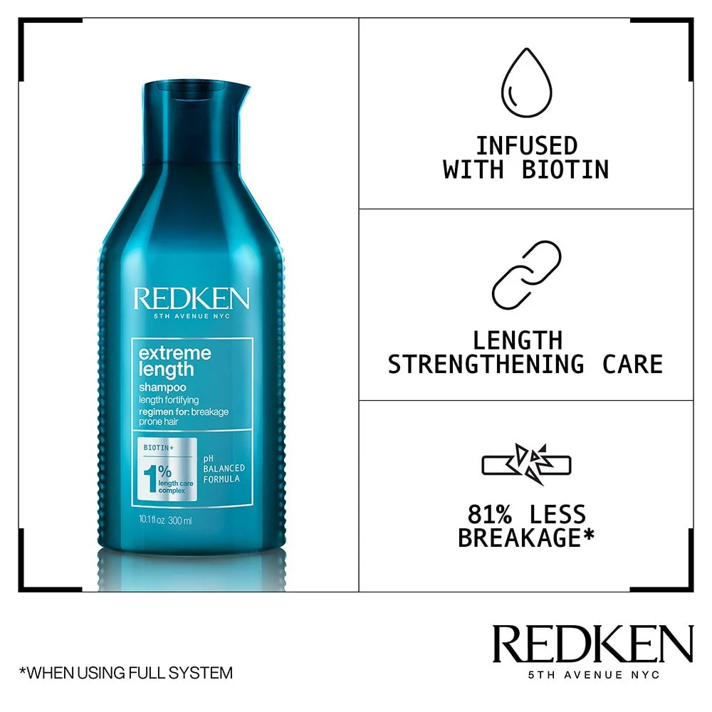 Redken Extreme Length Fortifying Shampoo 300ml - Image 4