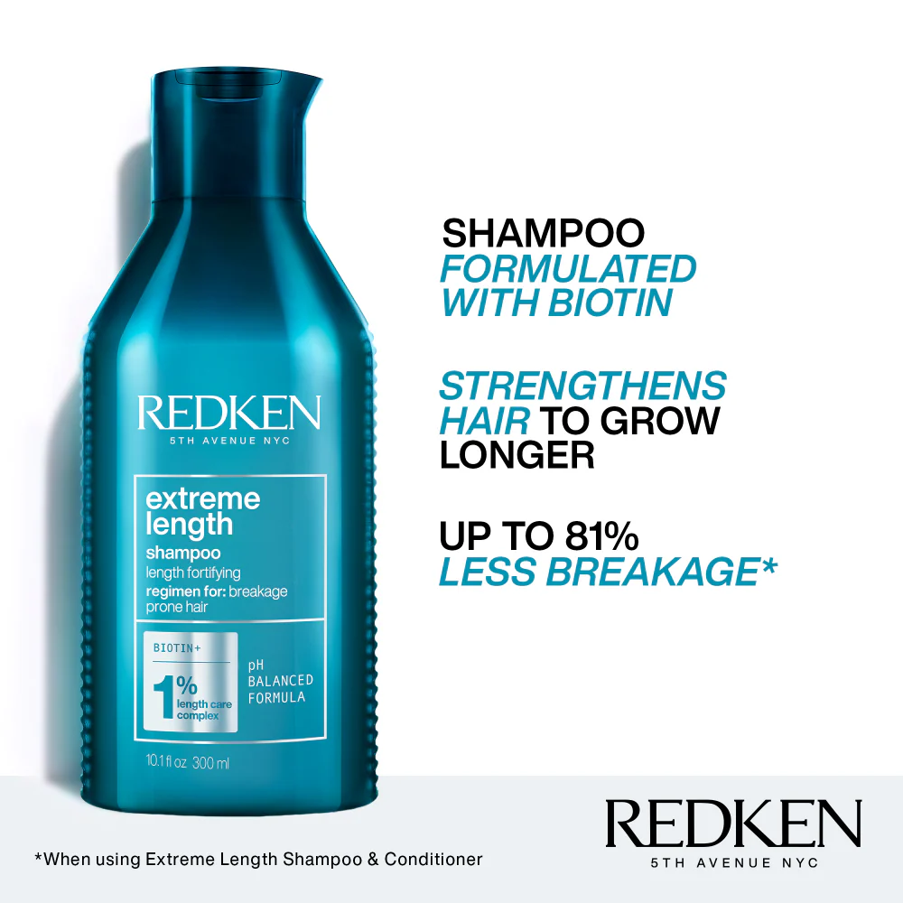 Redken Extreme Length Fortifying Shampoo & All Soft Moisturising Conditioner Twin 2 x 300ml - Image 2