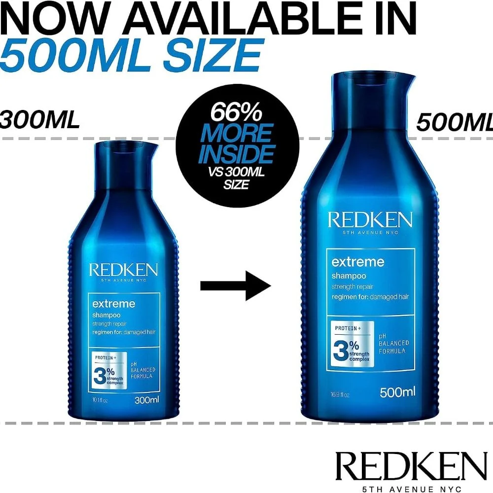 Redken Extreme Strength Repair Shampoo 500ml - Image 3