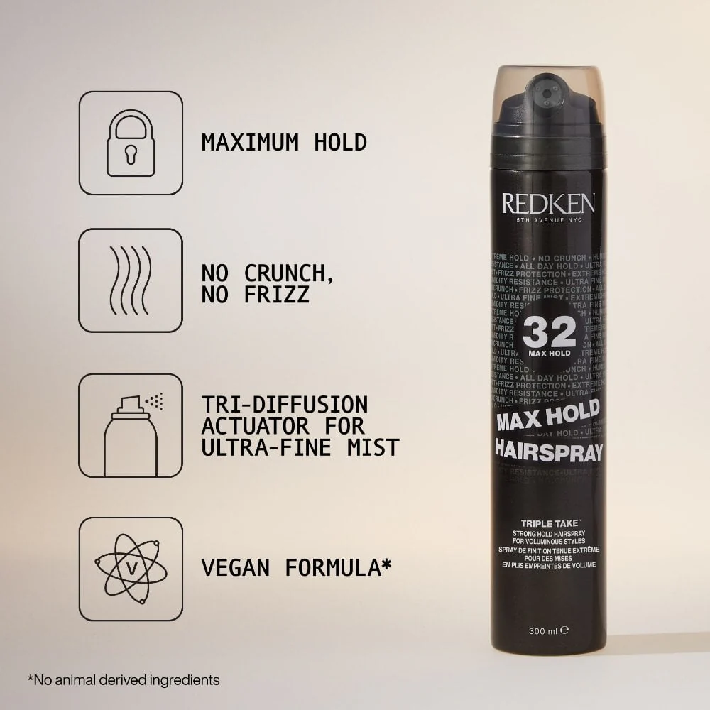 Redken Triple Take 32 Extreme Volume Hairspray 300ml - Image 3