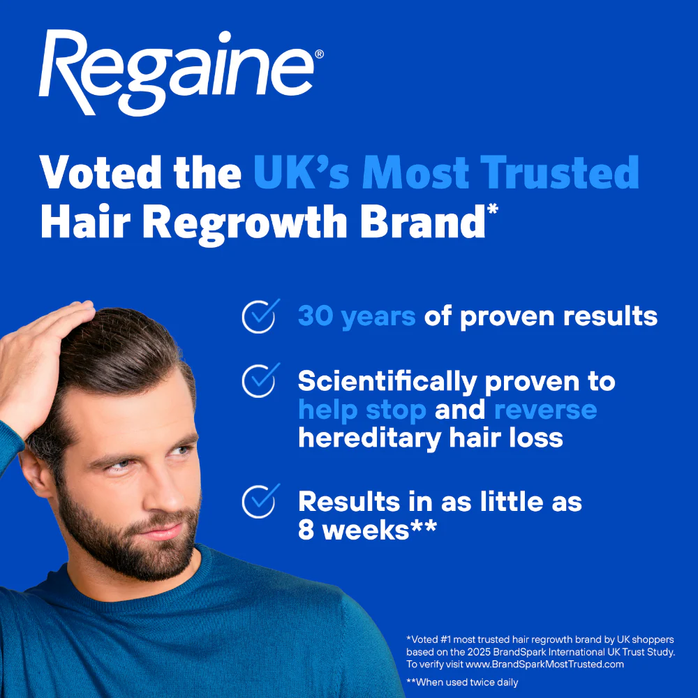 Regaine For Men 5% Extra Strength Regrowth Scalp Solution 1 Month Supply - Image 2