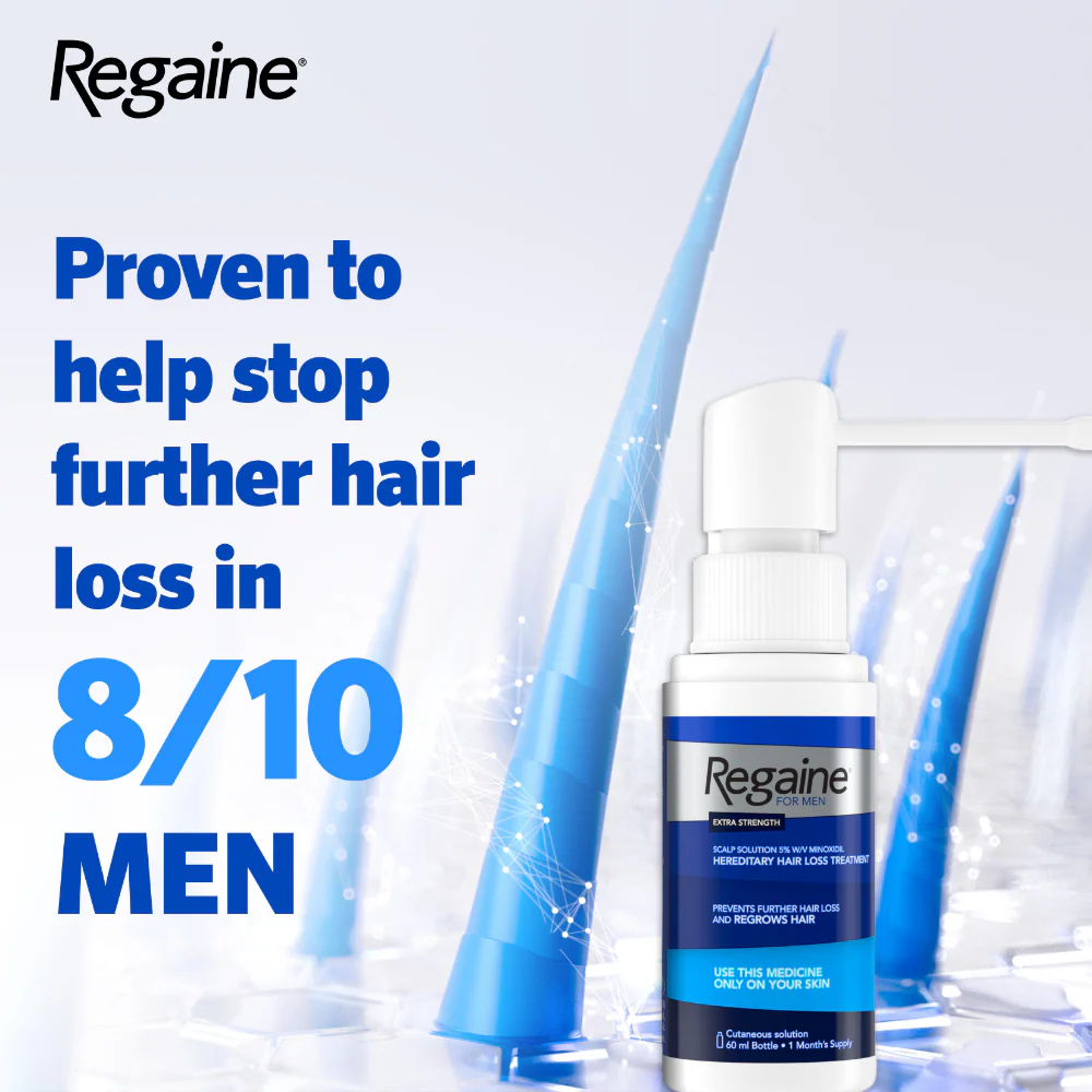 Regaine For Men 5% Extra Strength Regrowth Scalp Solution 1 Month Supply - Image 4