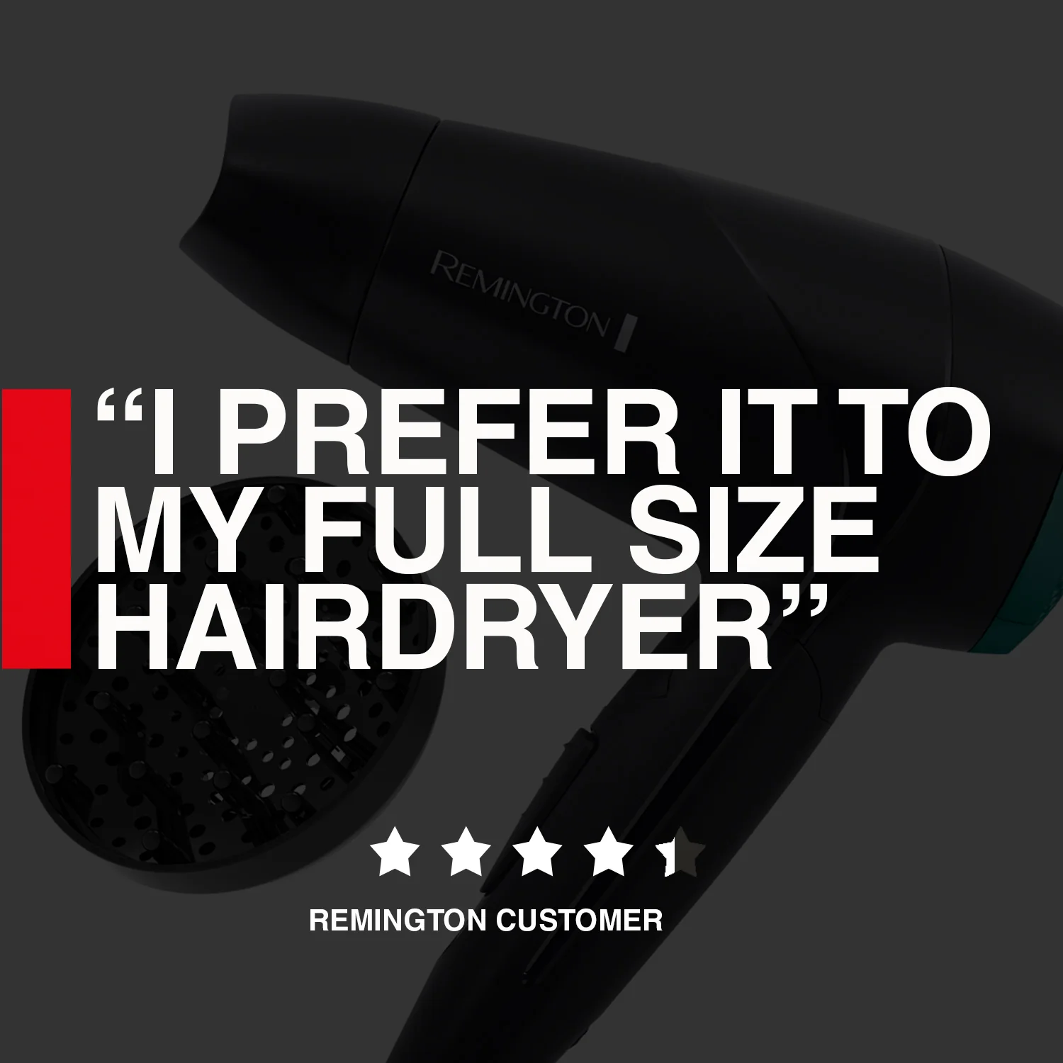 Remington On The Go 2000W Compact Travel Hairdryer D1500 - Image 3
