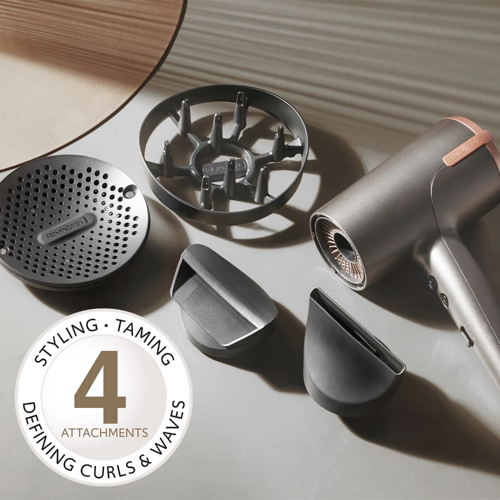 Remington ONE Dry & Style Hair Dryer with Diffuser and Flyaway Attachment D6077 - Image 3