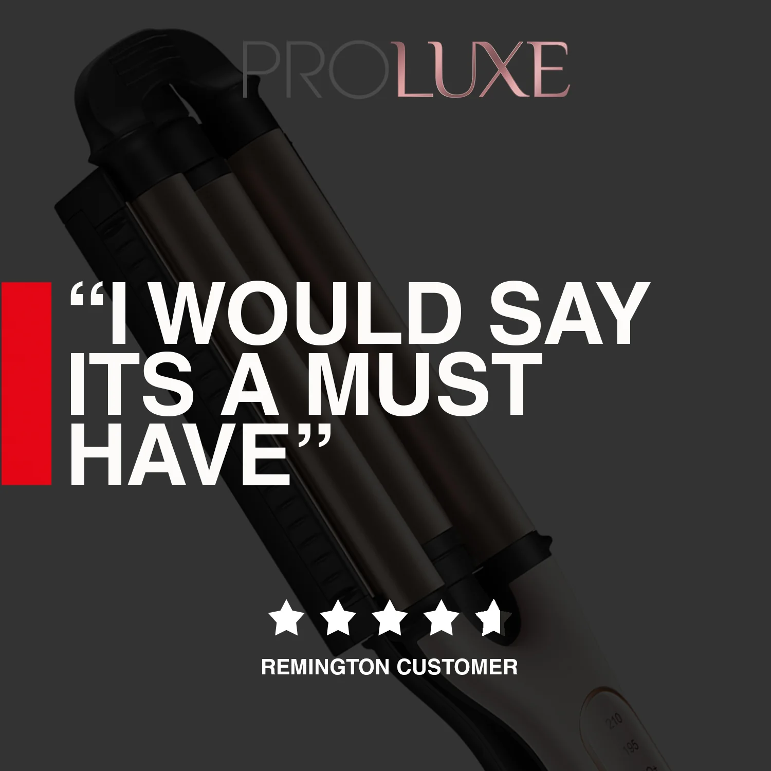 Remington PROluxe 4 in 1 Adjustable Hair Waver CI91AW - Image 5