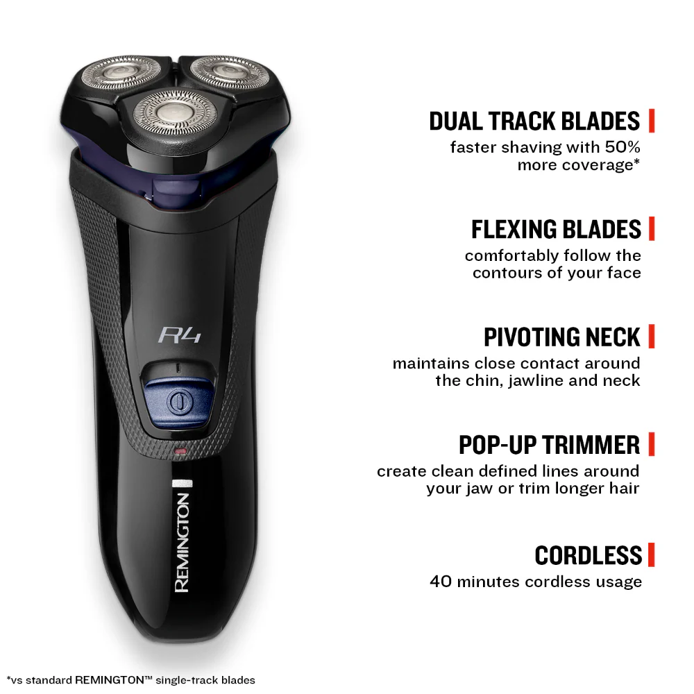 Remington R4 Style Series Cord/Cordless Rotary Shaver R4002 - Image 2