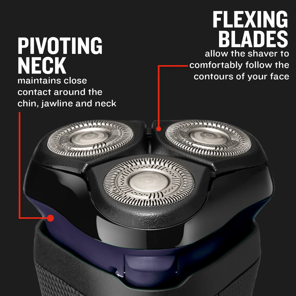 Remington R4 Style Series Cord/Cordless Rotary Shaver R4002 - Image 4