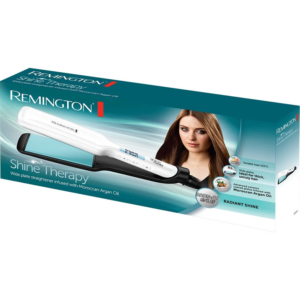 Remington Shine Therapy Wide Plate Hair Straightener S8550 - Image 4