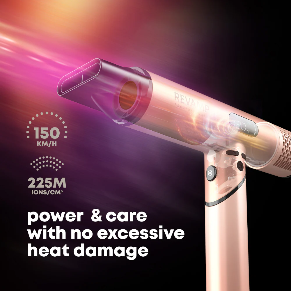 Revamp Dynamic Radiance X Shine Digital Intelligent Ionic Hair Dryer Gold - Image 2