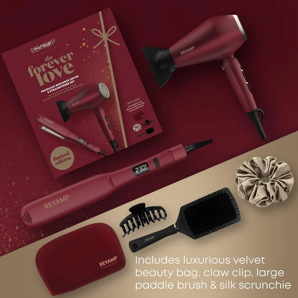Revamp Progloss The Forever Love Hair Dryer & Straightener Gift Set - Image 2
