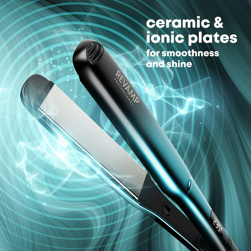 Revamp Wide Ultra X Shine Ceramic Hair Straightener - Image 3