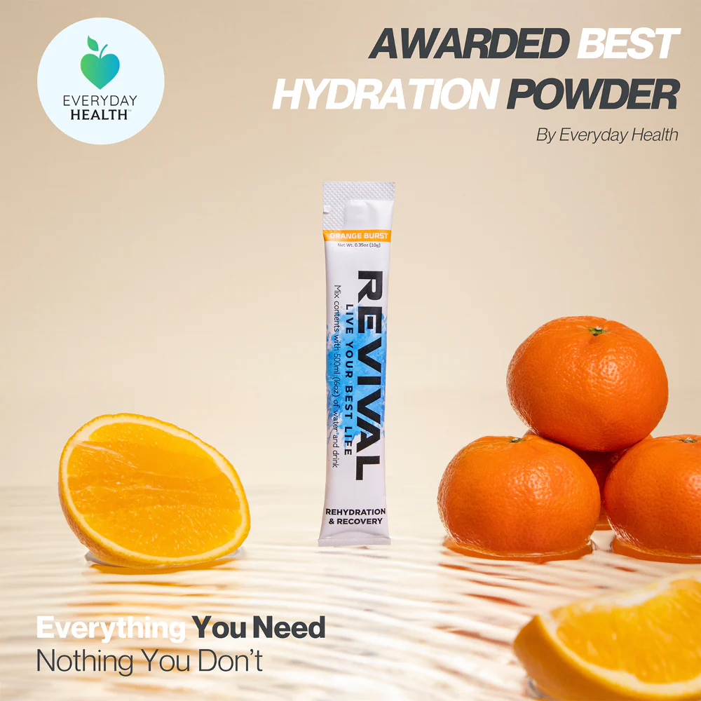 Revival Orange Burst Rehydration & Recovery Electrolyte Drink Mix x6 - Image 3