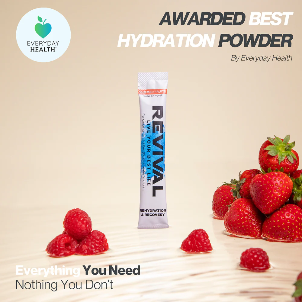 Revival Summer Fruits Rehydration & Recovery Electrolyte Drink Mix x12 - Image 3