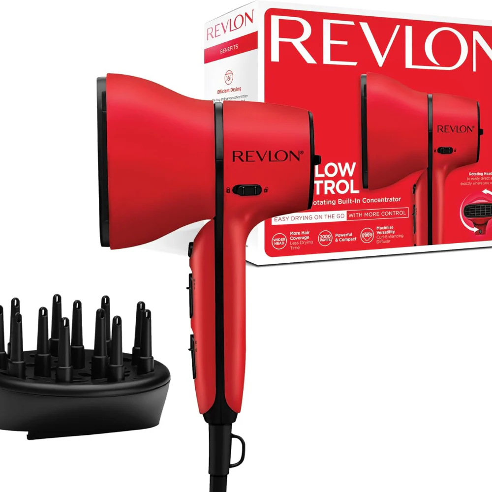 Revlon Pro Collection Airflow Control Hair Dryer Red - Image 5