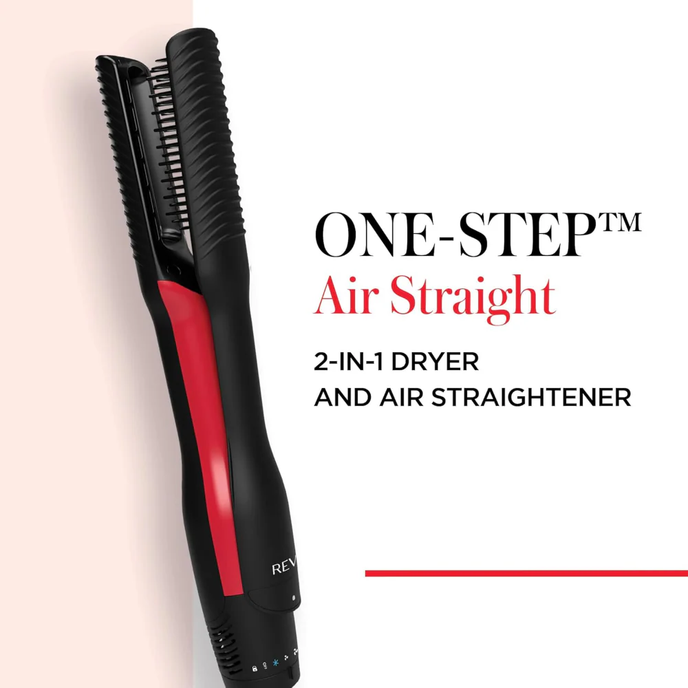 Revlon Pro Collection One-Step Air Straight 2-In-1 Hair Dryer & Straightener Black - Image 6