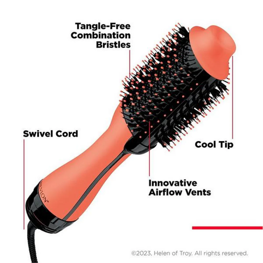 Revlon Pro Collection Salon One-Step Hair Dryer & Volumiser Apricot - Image 3
