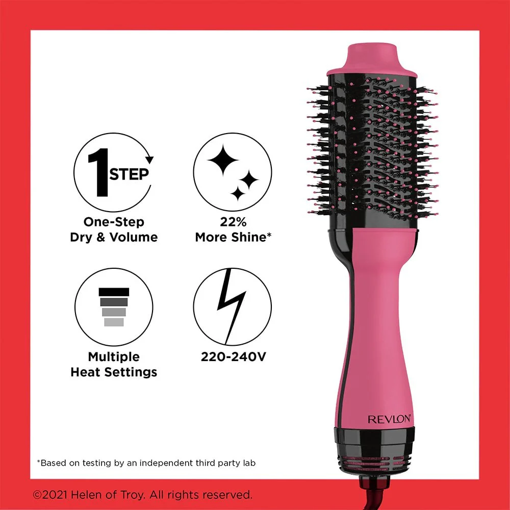 Revlon Pro Collection Salon One-Step Hair Dryer & Volumiser Pink - Image 4