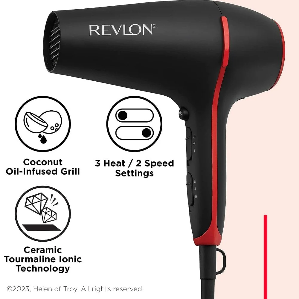Revlon Pro Collection SmoothStay Coconut Oil Infused Hair Dryer & Volumiser with Diffuser - Image 3