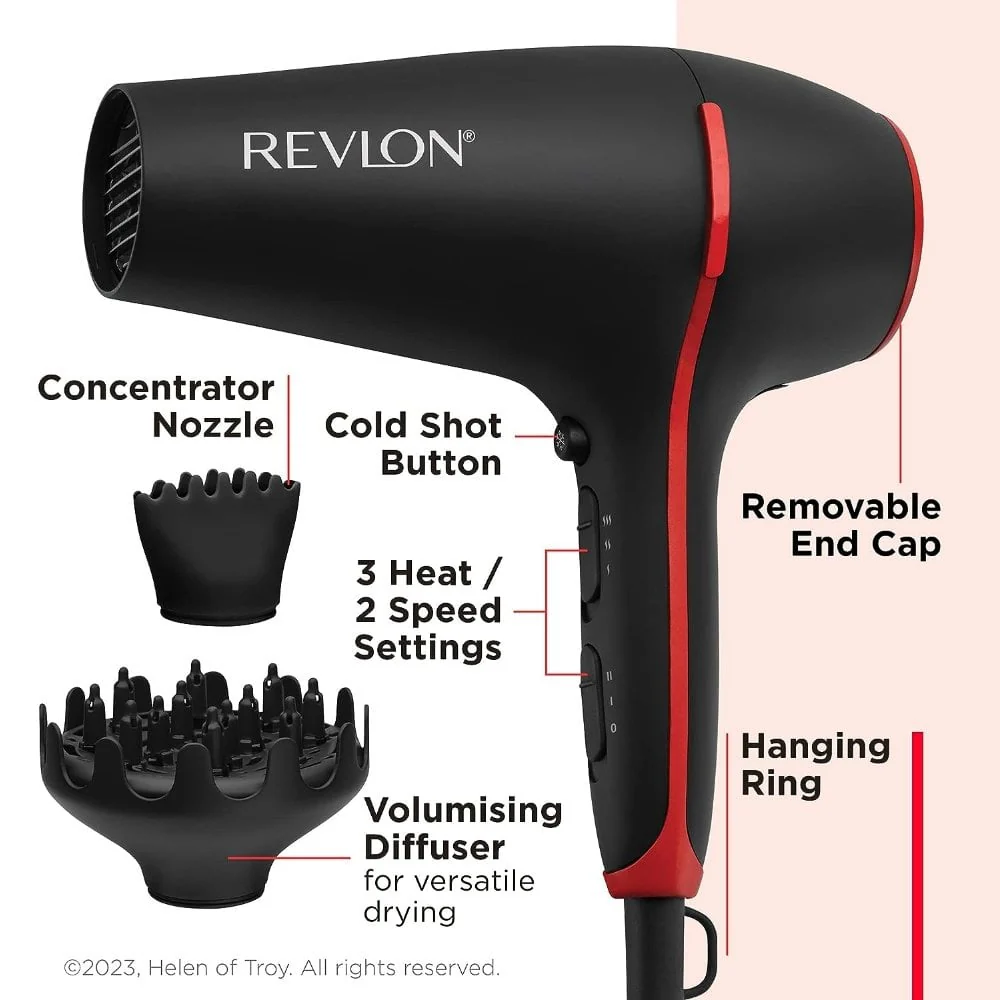 Revlon Pro Collection SmoothStay Coconut Oil Infused Hair Dryer & Volumiser with Diffuser - Image 4