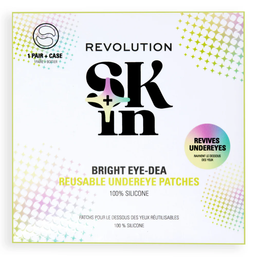 Revolution Skincare Bright Eye-Dea Reusable Silicone Under Eye Patches 1 Pair - Image 4